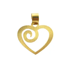 آویز گردنبند طلا 18 عیار زنانه قیراط طرح قلب کد GH4509