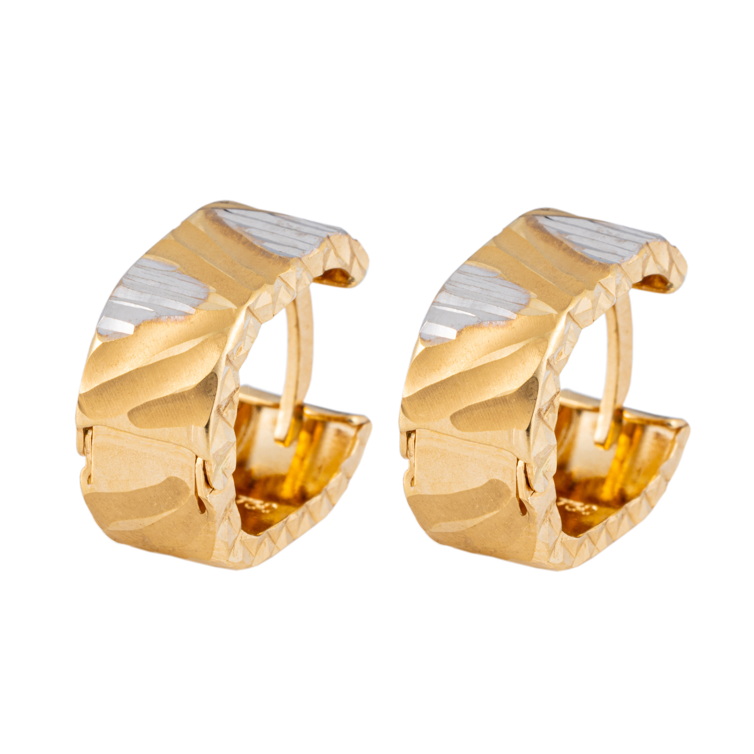گوشواره طلا 18 عیار زنانه جواهری سون مدل 2758