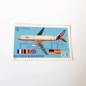 تمبر یادگاری مدل هواپیمای ایرباس کد 1988