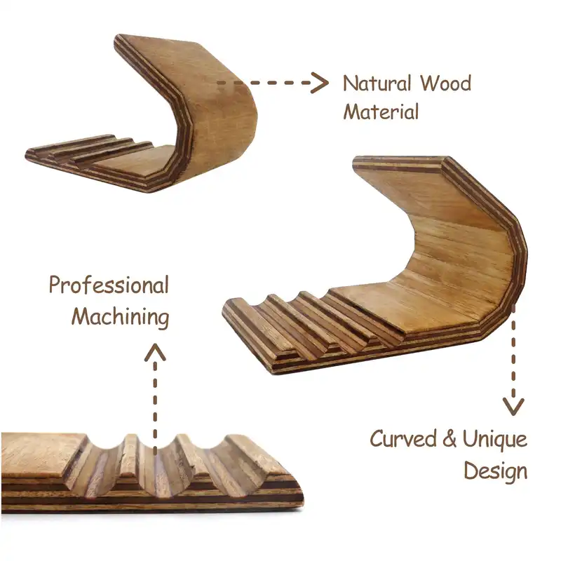 پایه نگهدارنده گوشی موبایل و تبلت گردو مدل چوبی JM01