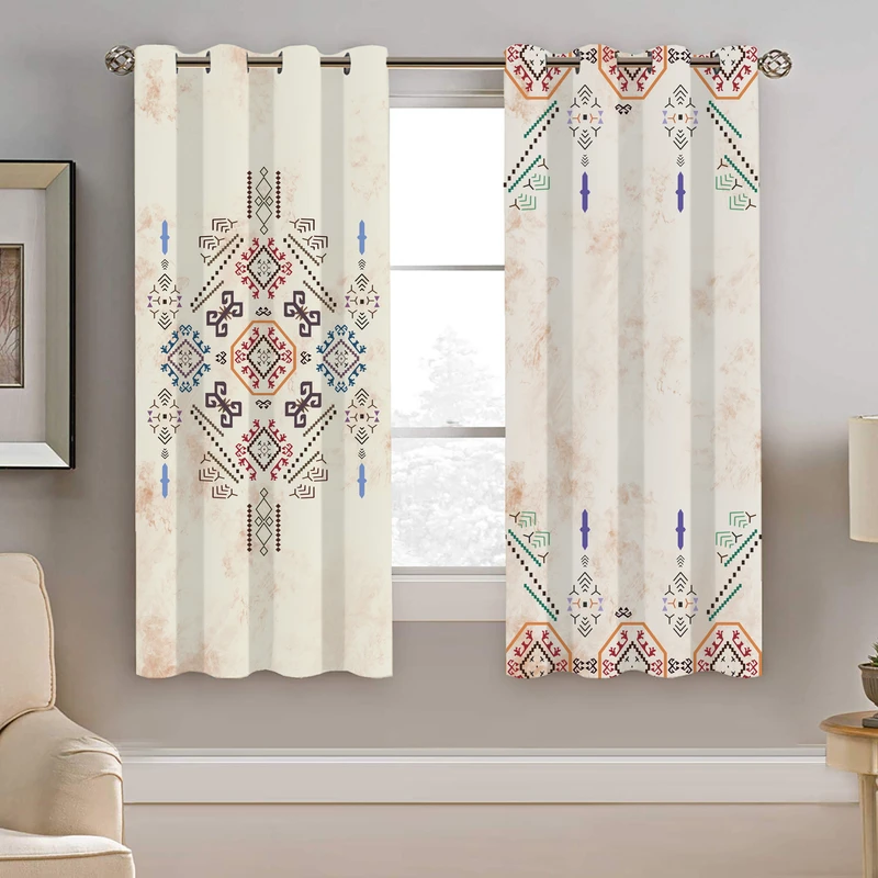 پرده نیروانا طرح سنتی مدل هازان کد 8446 سایز 140×200 سانتی متر