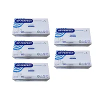 دستکش یکبار مصرف لاتکس حریر مدل OP-PERFECT سایز اسمال مجموعه 5 عددی