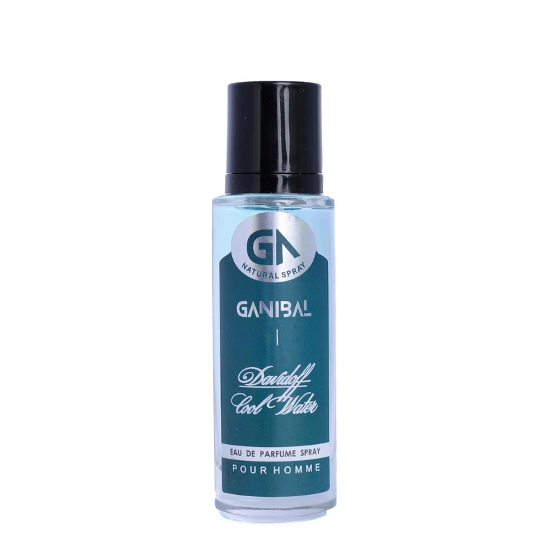عطر جیبی مردانه گانیبال مدل کول واتر با رایحه خنک و تند حجم 35 میلی‌لیتر