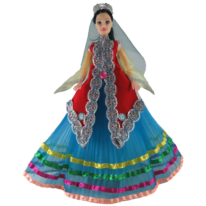عروسک طرح سنتی مدل عروس ارتفاع ۳۰ سانتی متر
