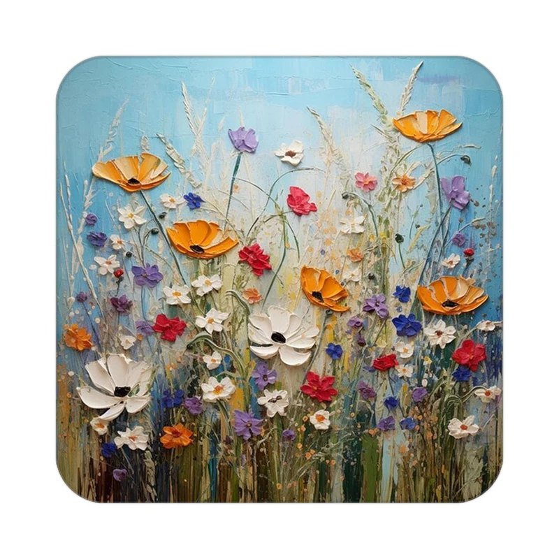 زیر لیوانی کاکتی طرح گل مدل mp18899