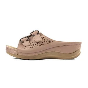 دمپایی زنانه مدل ساوین 2452 رنگ کالباسی