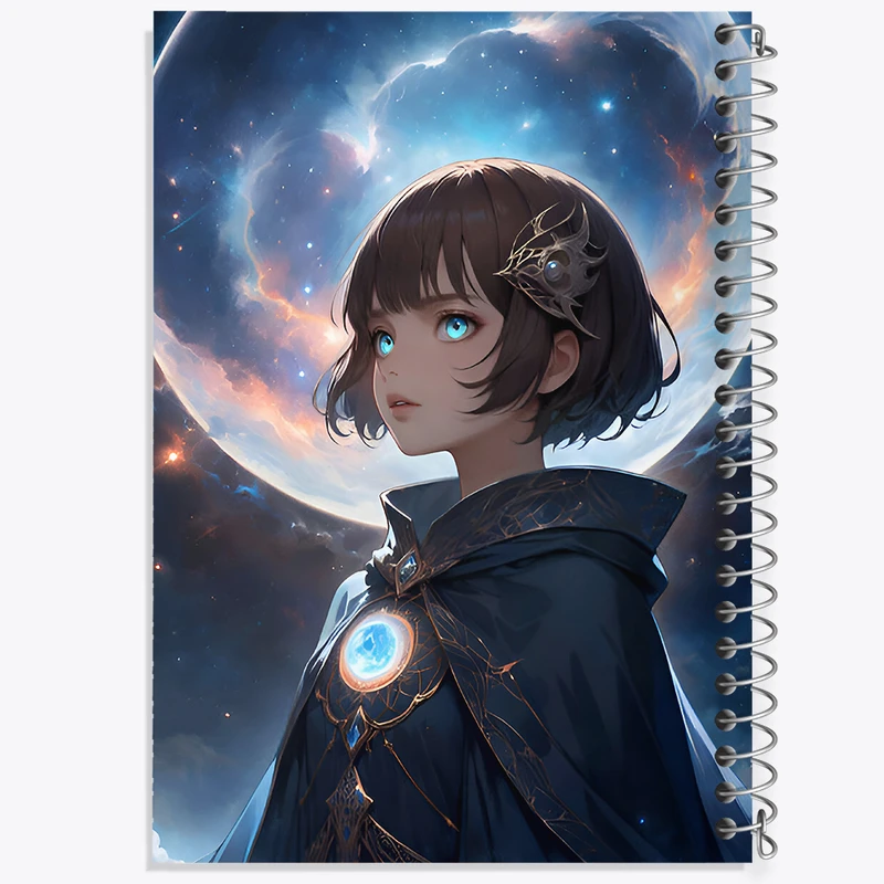 دفتر مشق 100 برگ خندالو طرح دختر انیمه ای کد N3576