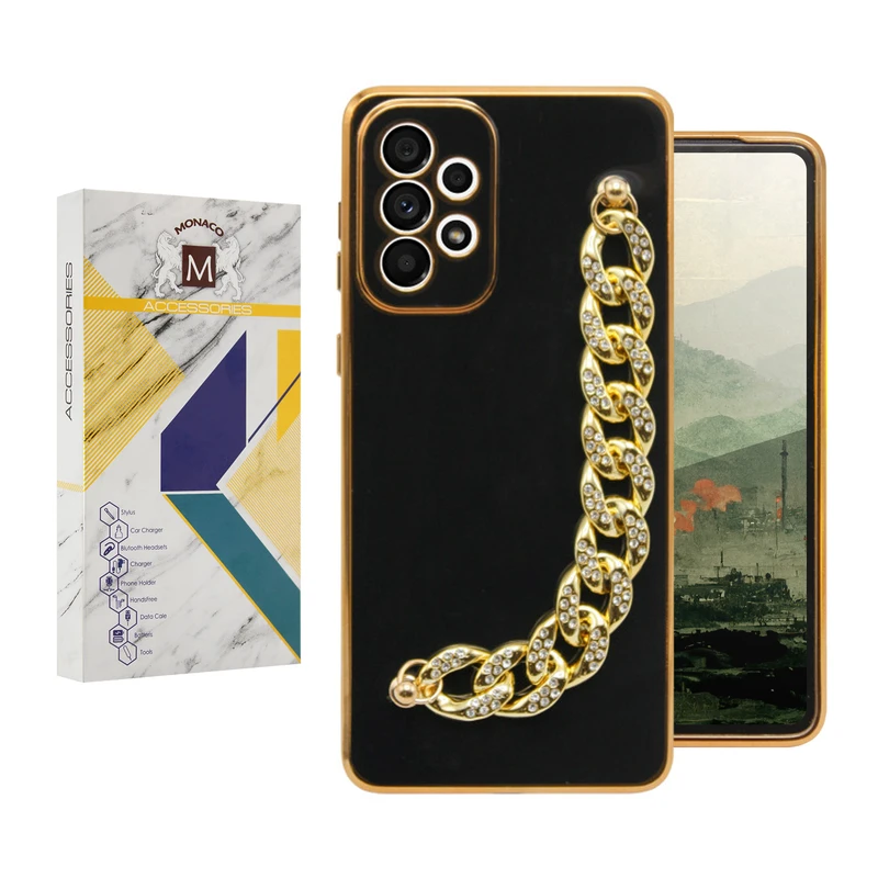 کاور موناکو مدل Jewelry مناسب برای گوشی موبایل سامسونگ Galaxy A53 به همراه آویز