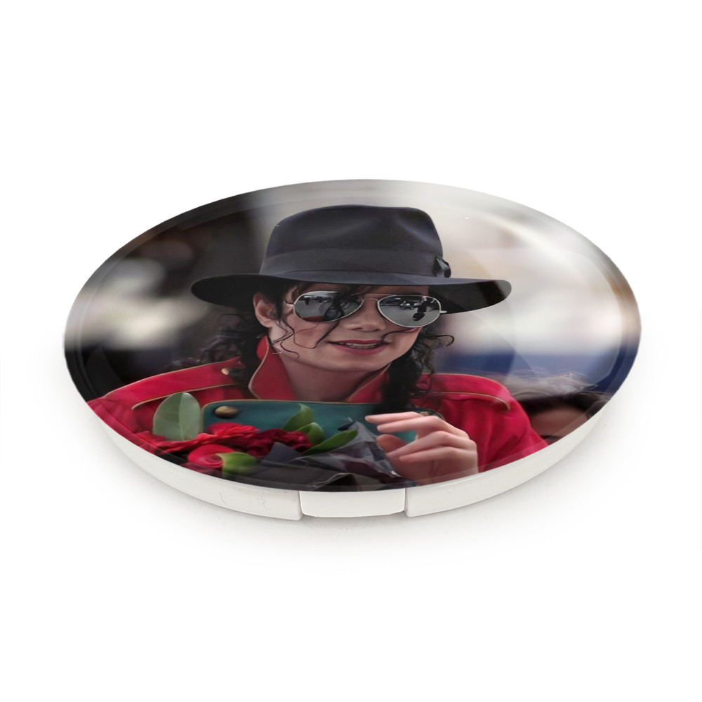 آینه جیبی خندالو طرح مایکل جکسون Michael Jackson مدل تاشو کد 19220