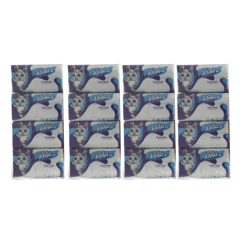 دستمال کاغذی 250 برگ بی تا کد 07 مجموعه 16 عددی