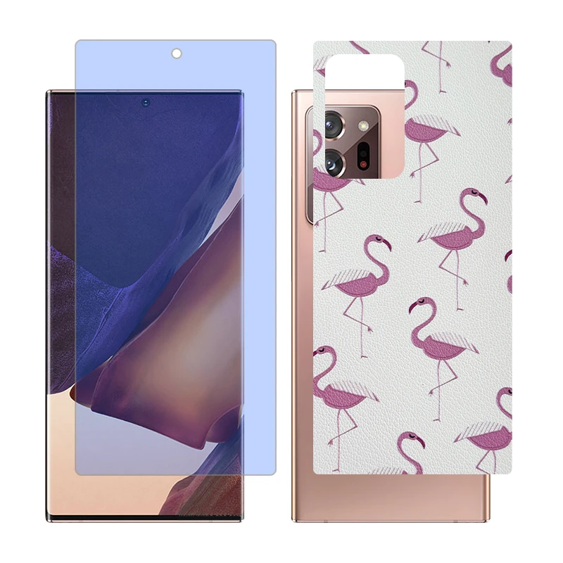 محافظ صفحه نمایش بلو کات گلس مدل together مناسب برای گوشی موبایل سامسونگ Galaxy Note20 Ultra 5G به همراه برچسب پوششی پشت گوشی