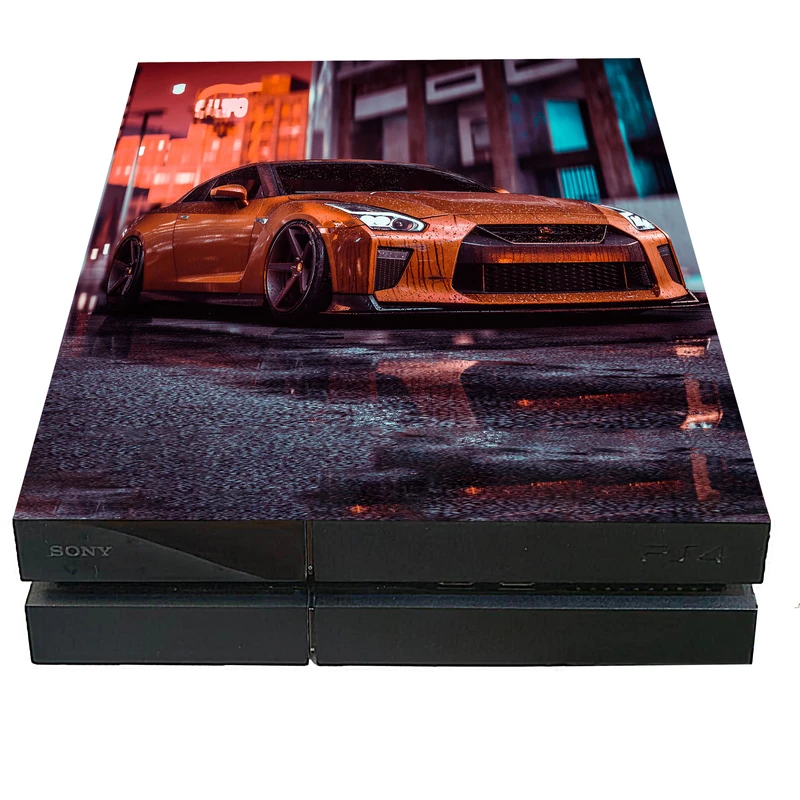 برچسب پلی استیشن 4 مدل GTR طرح بارانی کد 99