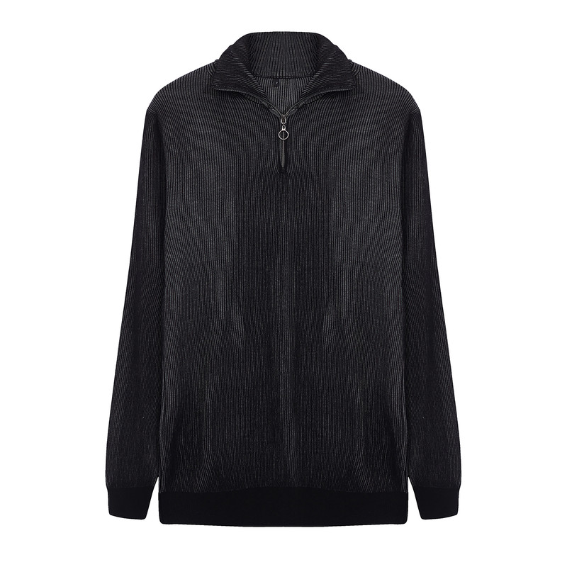 پلیور یقه برگردان مردانه مدل 825268957 طرح ترندیول