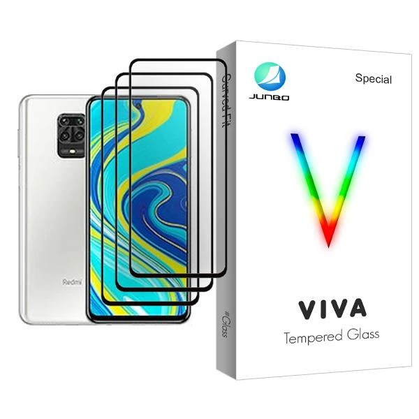 محافظ صفحه نمایش جانبو مدل Viva Glass MIX003 مناسب برای گوشی موبایل شیائومی Redmi Note 9S بسته سه عددی