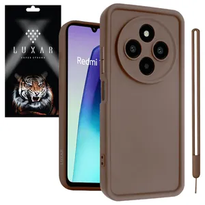 Luxar redmi14c -Puffer with band Cover For xiaomi redmi 14c / redmi 14r / poco c75