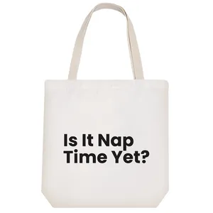 ساک خرید پارچه ای خندالو طرح Is It Nap Time Yet? مدل توت بگ کد 6524