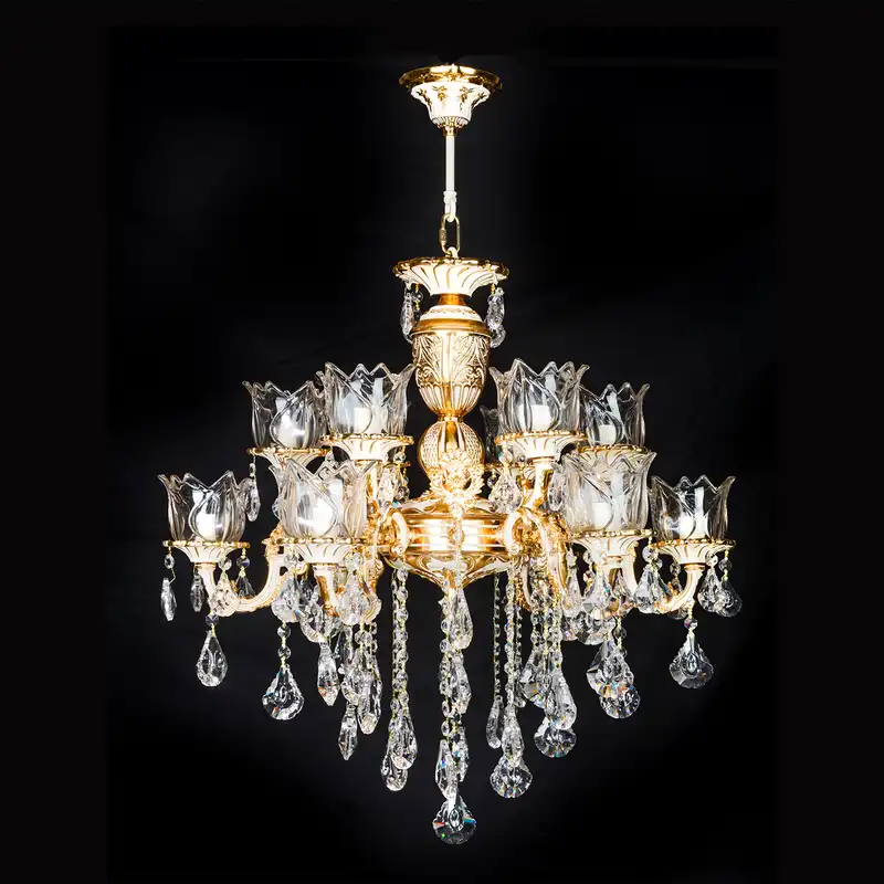 لوستر دوازده شعله چشمه نور کد S3515/6+6-GWT