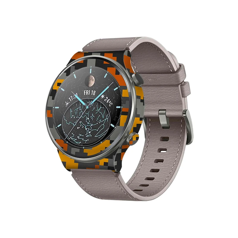  برچسب ماهوت طرح Army-Autumn-pixel مناسب برای ساعت هوشمند هوآوی Watch GT 2 Pro