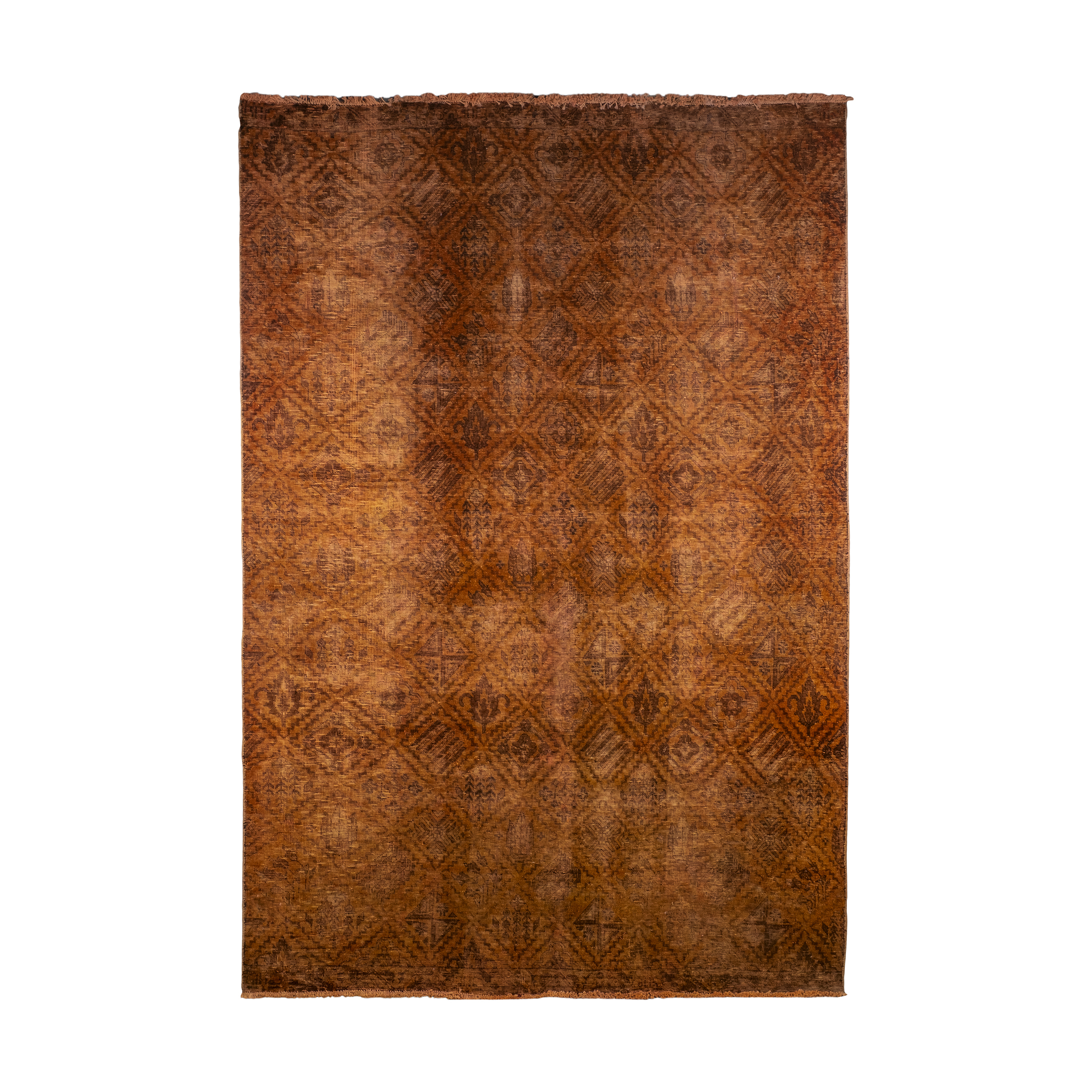 فرش دستبافت رنگ شده شش متری کد 1347