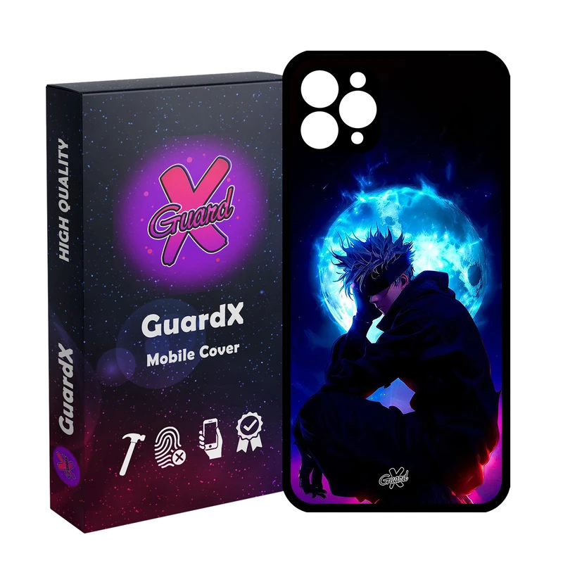 کاور گارد ایکس طرح ساتورو گوجو انیمه مدل Glass10691 مناسب برای گوشی موبایل اپل iPhone 11 Pro Max
