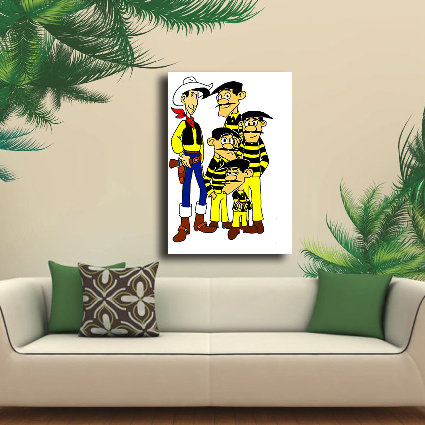 تابلو شاسی کودک مدل لوک خوش شانس کد 35