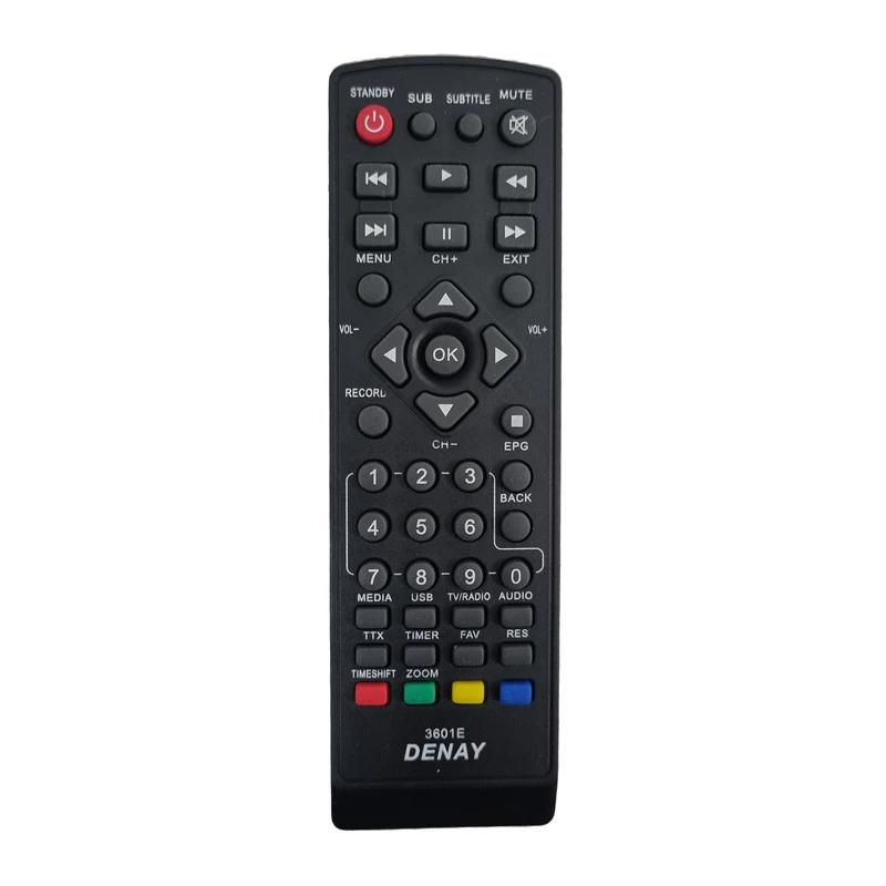 ریموت کنترل تلویزیون دنای مدل 3601E