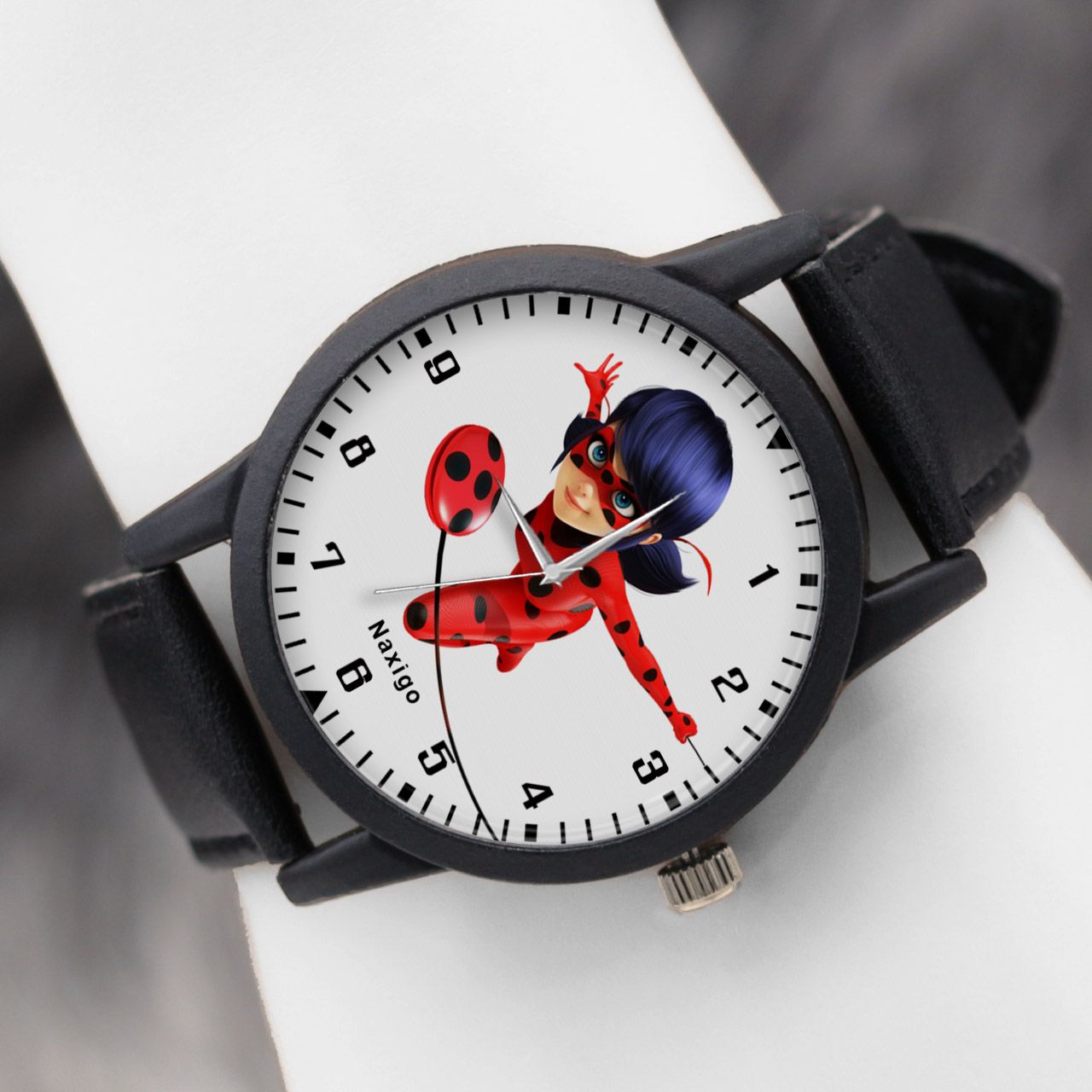 ساعت مچی عقربه ای ناکسیگو طرح Ladybug کد LF4200 -  - 4