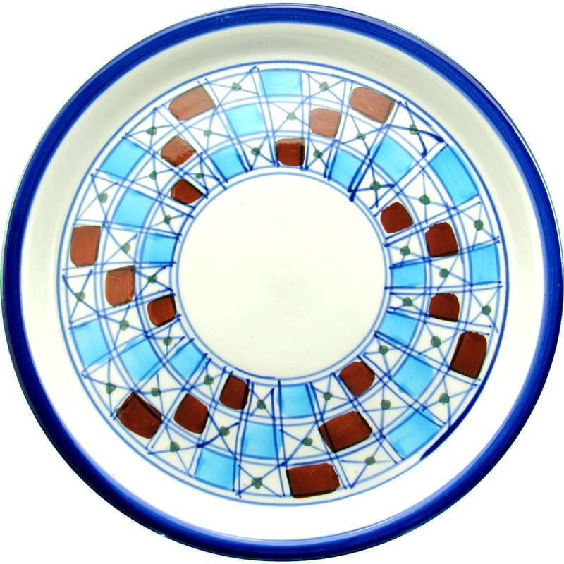 دیس چینی میبد مروارید طرح شطرنجی مدل پیتزا پزی بسته 2 عددی
