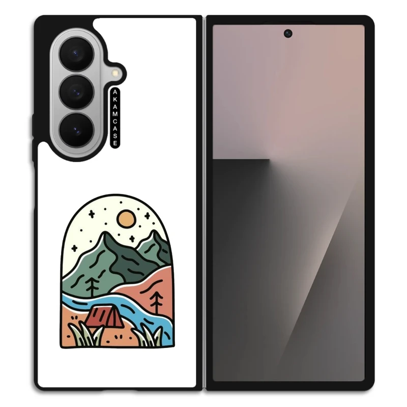 کاور آکام مدل AMC-WSGZFOLD7-MOUNTAINS-19 مناسب برای گوشی موبایل سامسونگ Galaxy Z Fold 7
