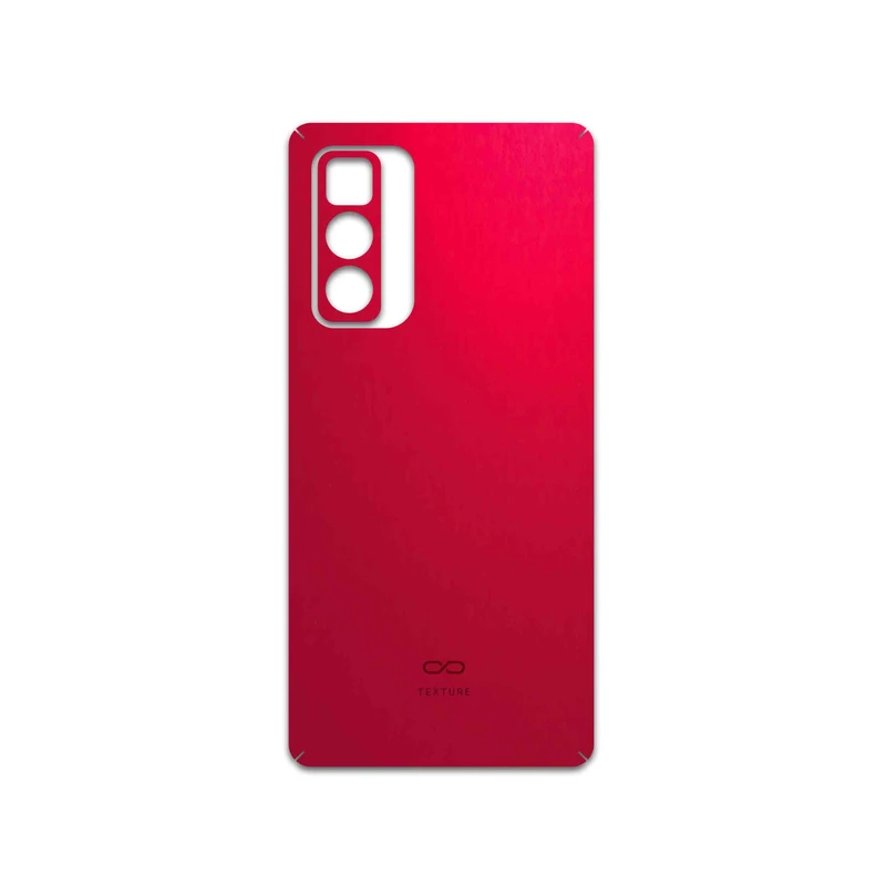 برچسب پوششی ماهوت مدل Matte-Warm-Red مناسب برای گوشی موبایل موتورولا Edge 20 Pro
