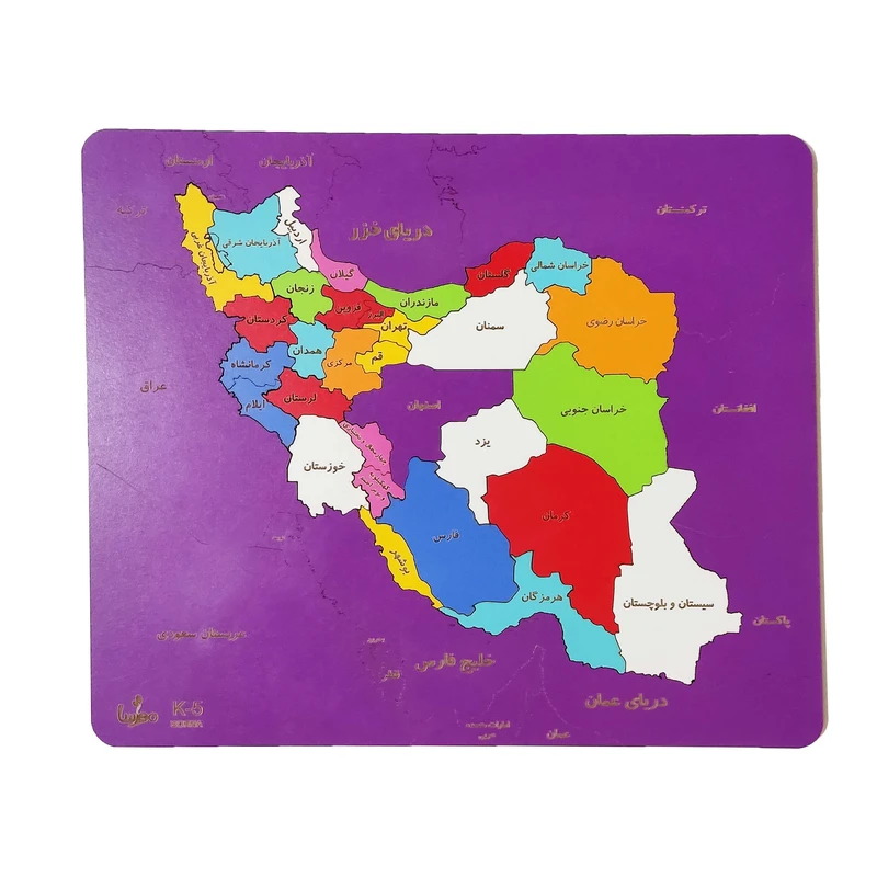 بازی آموزشی مدل پازل جورچین نقشه ایران کد 5K