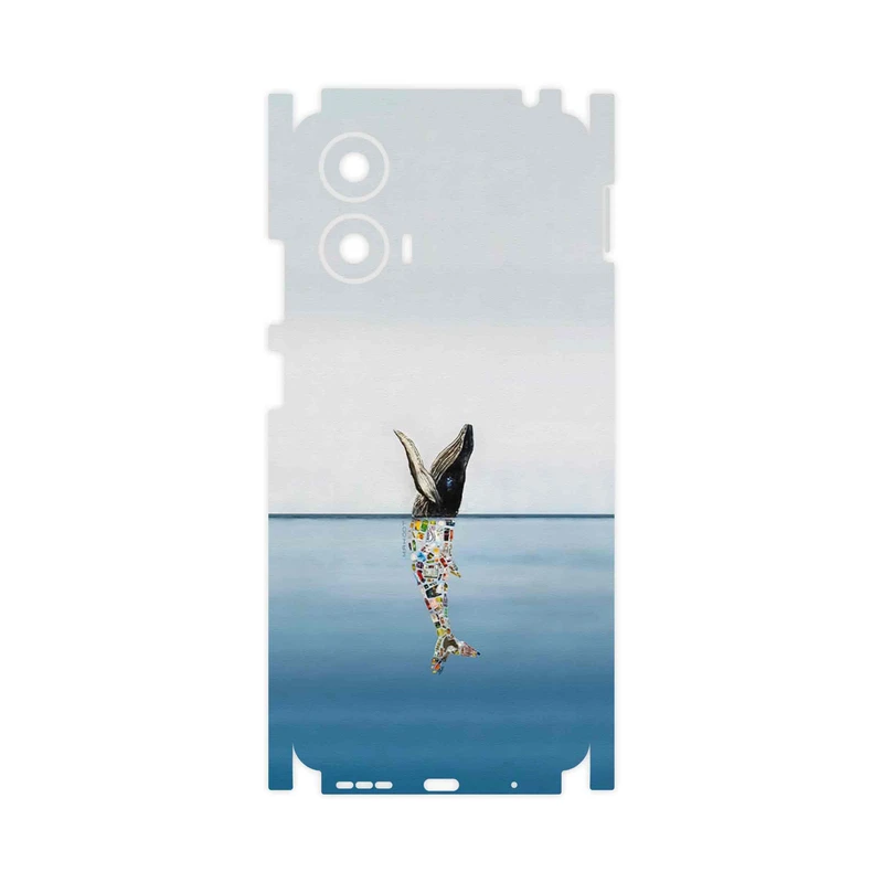 برچسب پوششی ماهوت مدل Collage of Sea Trash-FullSkin مناسب برای گوشی موبایل موتورولا Moto G24