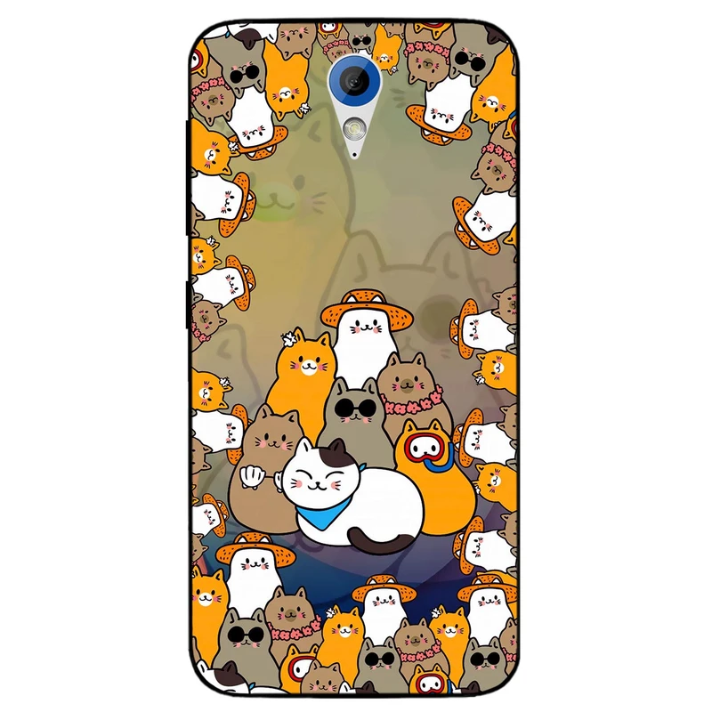 کاور مگافون طرح گربه مدل 7717 مناسب برای گوشی موبایل اچ تی سی Desire 620