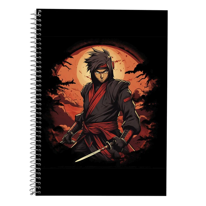 دفتر زبان 50 برگ مدوپد مدل Naroto کد DF11126