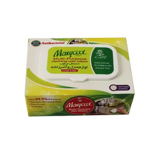 دستمال مرطوب تمیزکننده سطوح ماکسی کول مدل Antibacterial بسته 28 عددی