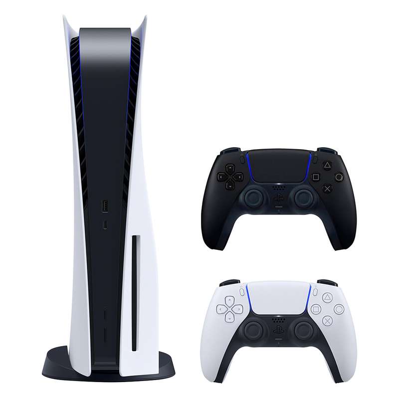 کنسول بازی سونی مدل PlayStation 5 ظرفیت 825 گیگابایت ریجن آسیا 1200 به همراه دسته اضافی و کارت طلایی اشتراک نصب بازی