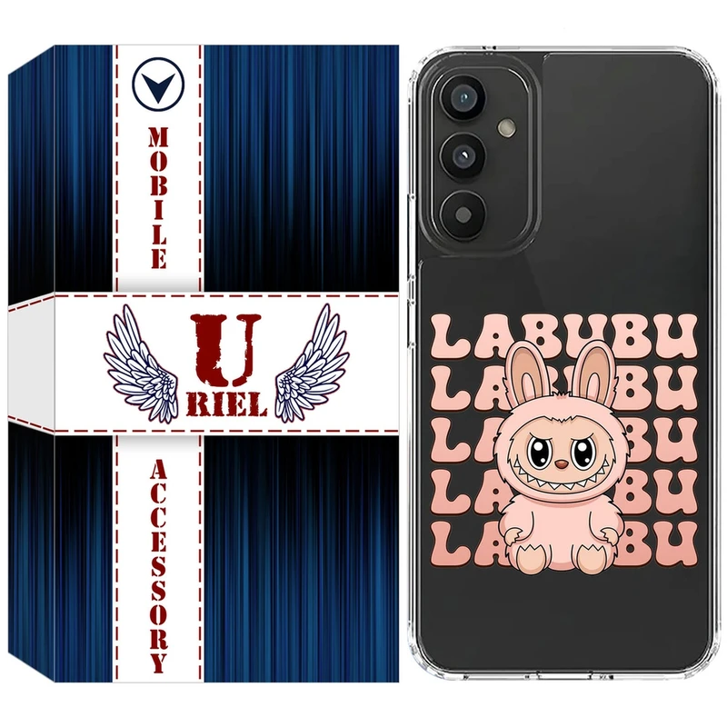کاور یوریل مدل Clear کد 133 طرح لبوبو مناسب برای گوشی موبایل سامسونگ Galaxy S24 FE