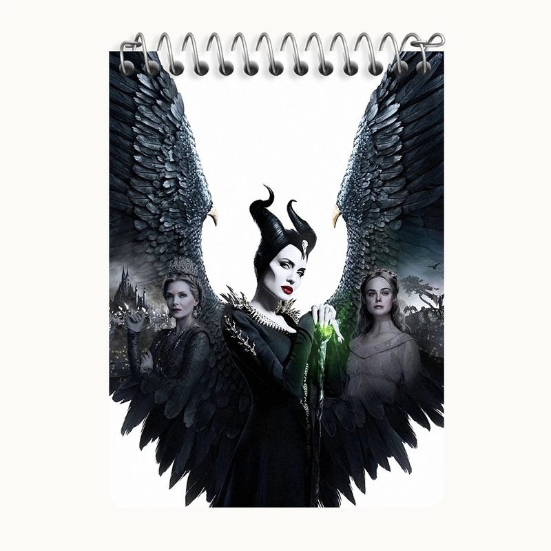 دفتر یادداشت 50 برگ خندالو طرح مالفیسنت (Maleficent) کد N3464
