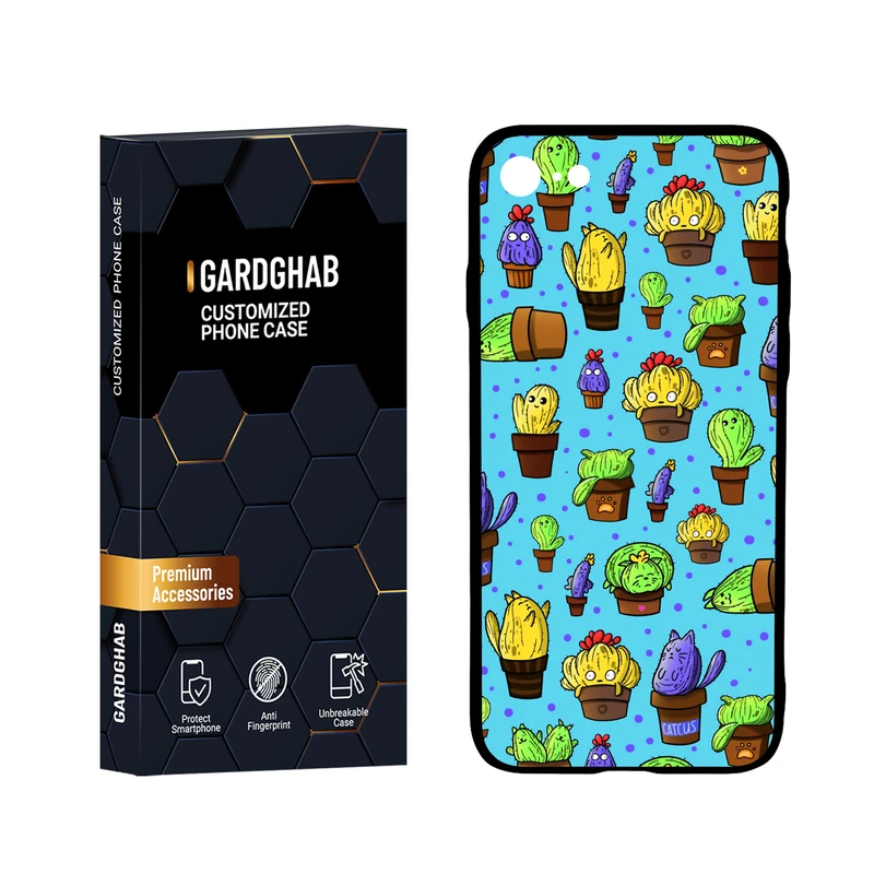 کاور گارد قاب مدل پشت گلس فانتزی مناسب برای گوشی موبایل اپل iPhone 7 / 8 / SE 2020 / SE 2022