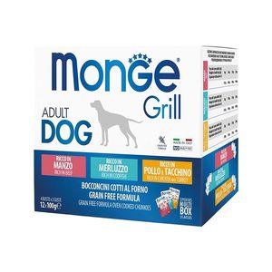 پوچ سگ مونژ مدل Grill Multi Pack وزن 100 گرم بسته 12 عددی
