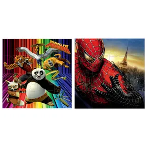 پازل 16 تکه مدل پاندای کنگفوکار و مرد عنکبوتی بسته دو عددی