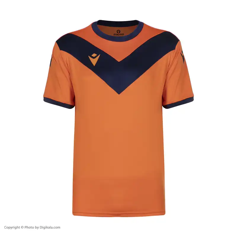 ست پیراهن و شورت ورزشی مردانه مکرون مدل پالرمو رنگ نارنجی