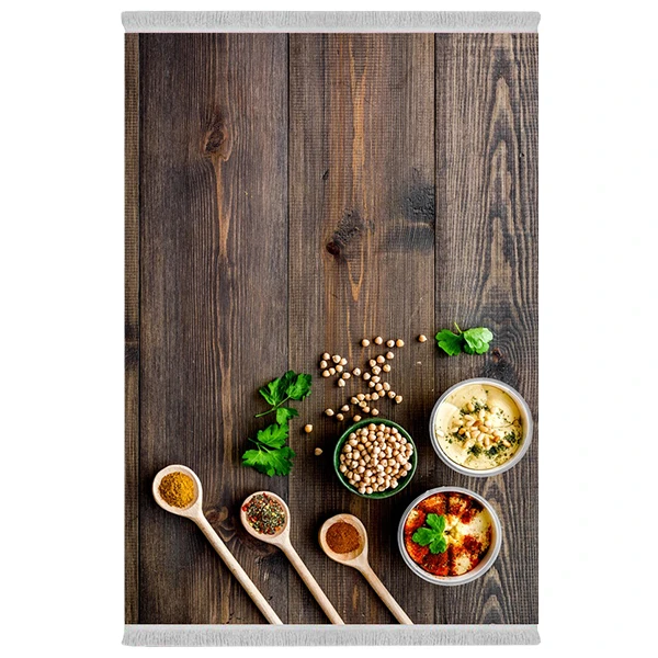 فرش پارچه‌ای دفه مدل فرشینه طرح آشپزخانه کد 1143