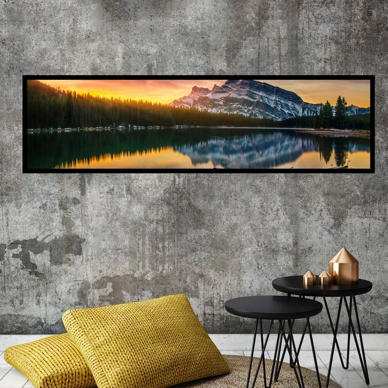 تابلو بکلیت طرح منظره دریا و جنگل  مدل B-7767