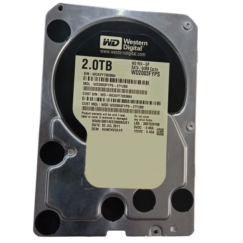 هارددیسک اینترنال وسترن دیجیتال مدل Black WD2003FZEX ظرفیت 2 ترابایت
