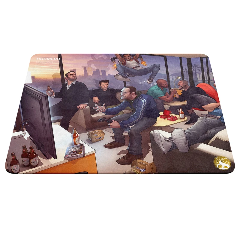 ماوس پد هومرو مدل A2749 طرح Grand Theft Auto Online