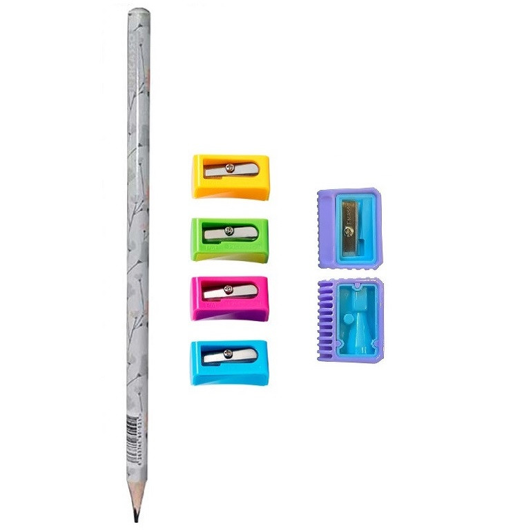 تراش پیکاسو مدل پاژ به همراه مداد مشکی مجموعه 7 عددی