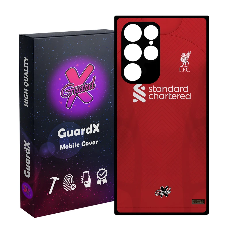 کاور گارد ایکس طرح لیورپول مدل Glass10468 مناسب برای گوشی موبایل سامسونگ Galaxy S23 Ultra