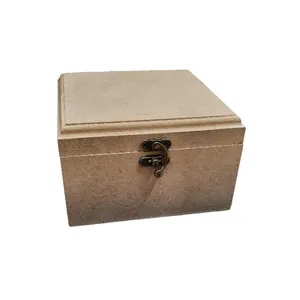 جعبه چوبی مدل چهارخانه تی بگ 16×16×10