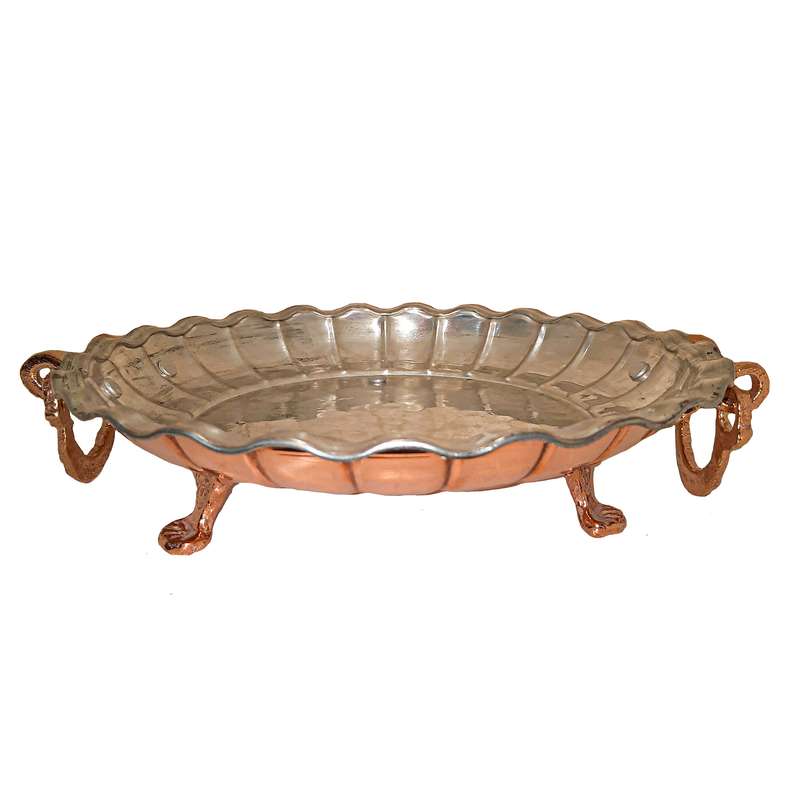 سینی مسی مدل پایه دار کد M_145